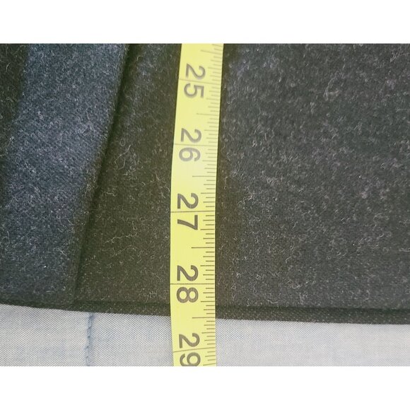 J.G. Hook Black 100% Wool Skirt Size 16 Tweed Midi Length Vintage - Picture 6 of 11